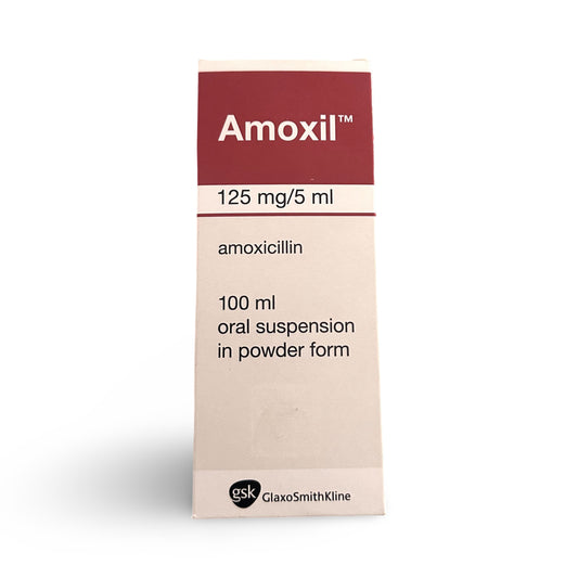 Amoxil 125mg/5ml 100ml Suspension in powder form