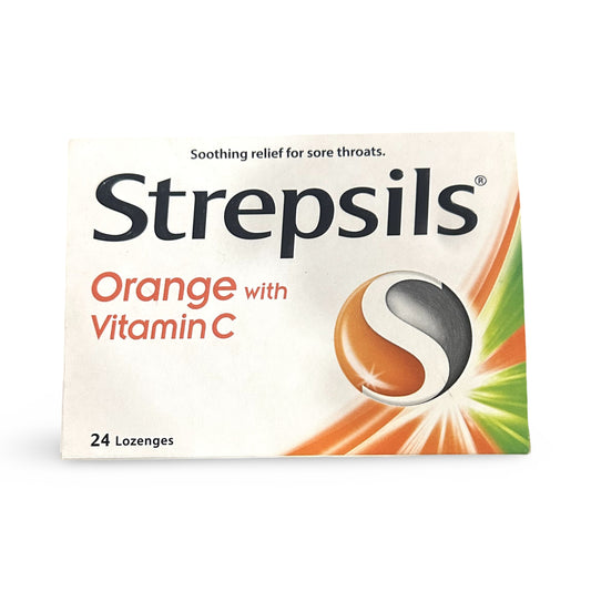 Strepsils lozenges Orange with Vitamin C
