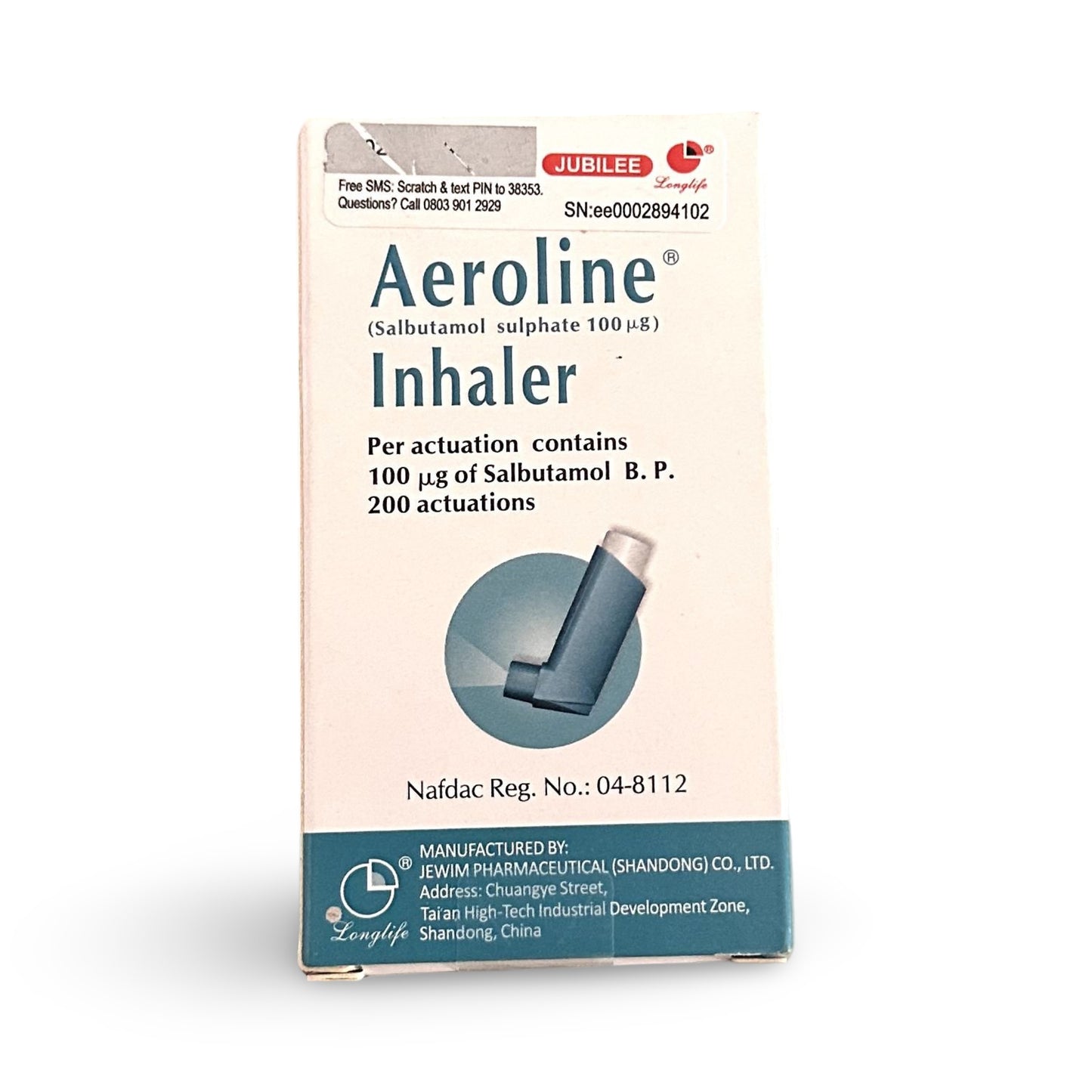 Aeroline Inhaler
