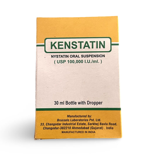 Kenstatin Nystatin Oral Suspension 30ml bottle with dropper